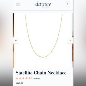 10k gold Satellite Chain Necklace